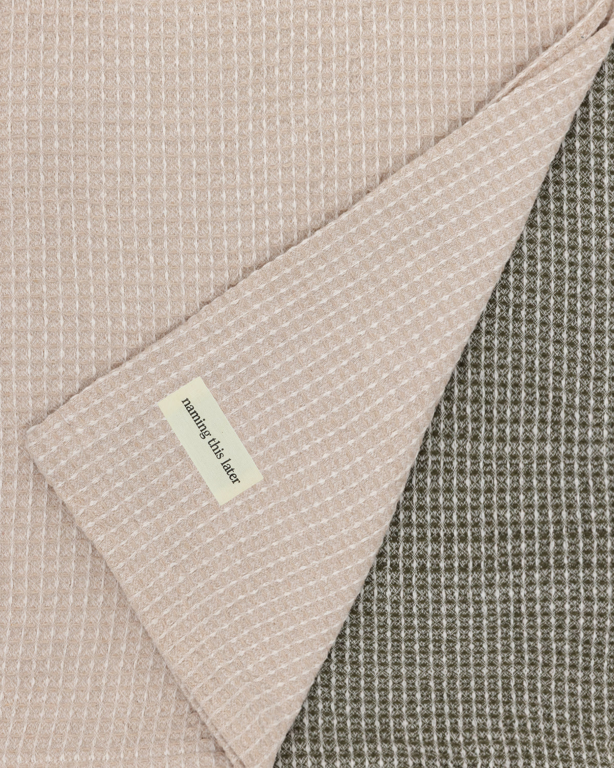 Organic Cotton Turkish Waffle Oversize Throw - Stone Dusk
