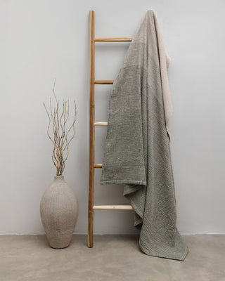 Organic Cotton Turkish Waffle Oversize Throw - Stone Dusk