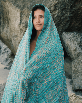 Organic Cotton Turkish Towel Coastal Sage