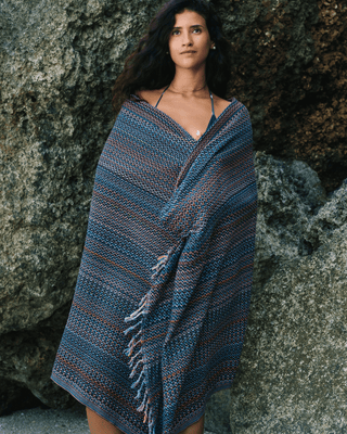 Organic Cotton Turkish Towel Midnight Mosaic