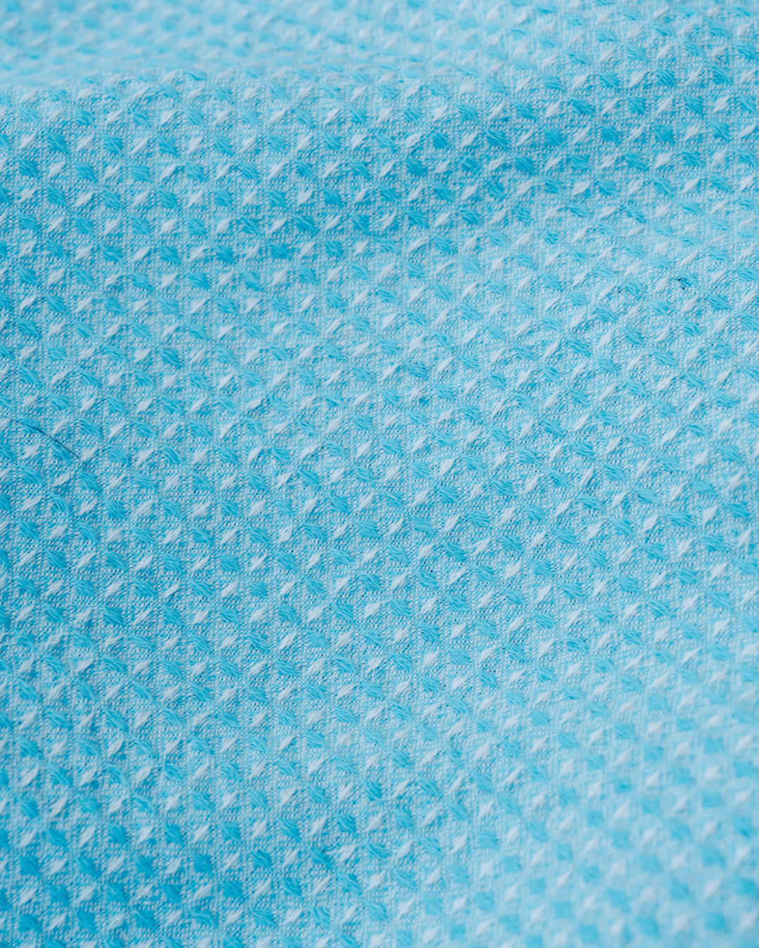 Organic Cotton Turkish Waffle Oversize Throw - Sea Mist