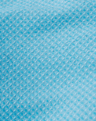 Organic Cotton Turkish Waffle Oversize Throw - Sea Mist