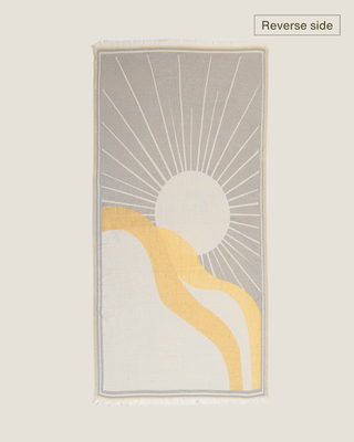 Organic Cotton Turkish Jacquard Towel - Golden Ray