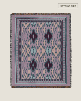 Nomad Green Ikat blanket