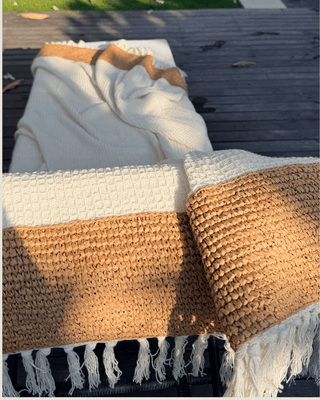 DuneKnit Throw Set 100% Organic Cotton