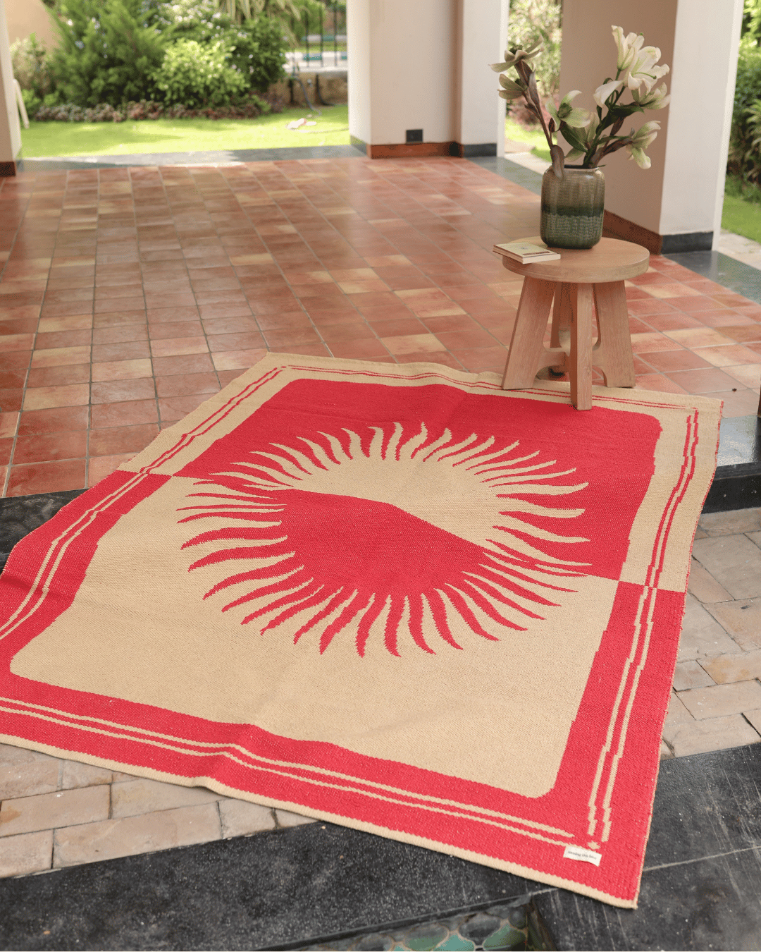 Sunset Orange blanket