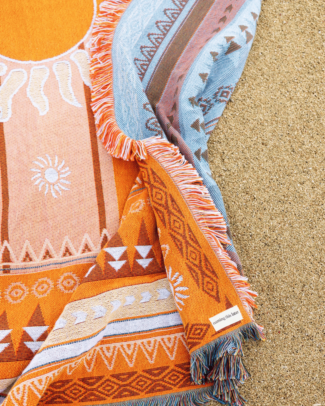 Sunset Blanket in Orange - Naming This Later