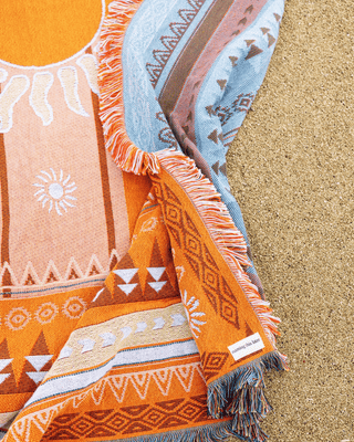 Sunset Blanket in Orange - Naming This Later