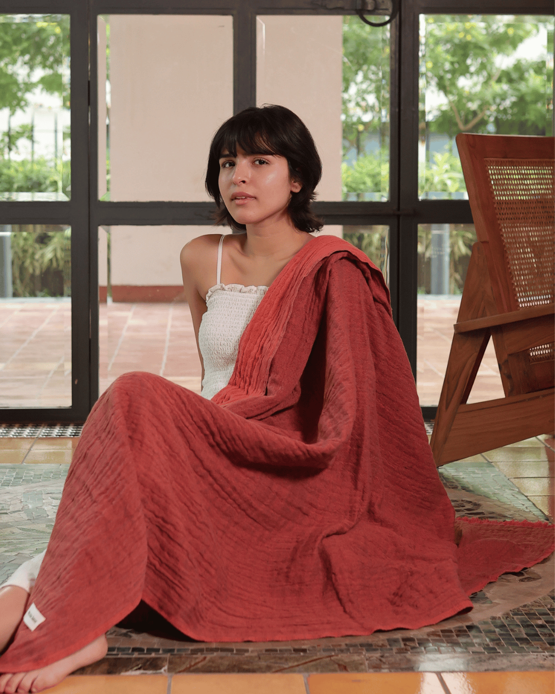 Terraverse Reversible Throw Terracotta Blush