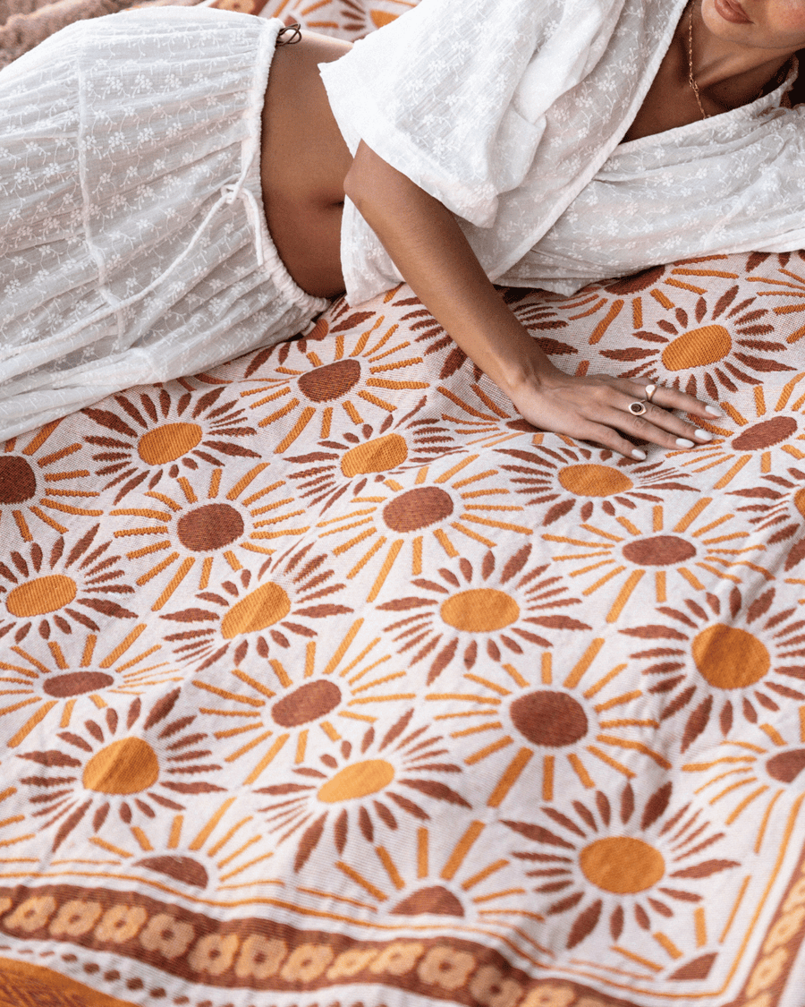 Sunflower Orange blanket