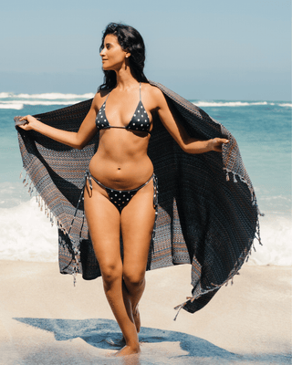 Organic Cotton Turkish Towel Midnight Mosaic