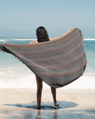 Organic Cotton Turkish Towel Midnight Mosaic