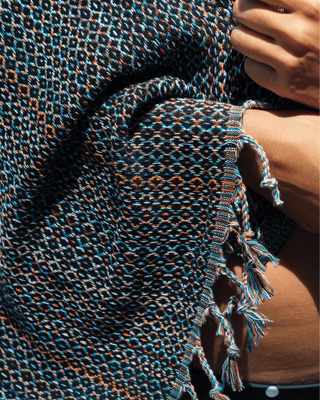 Organic Cotton Turkish Towel Midnight Mosaic