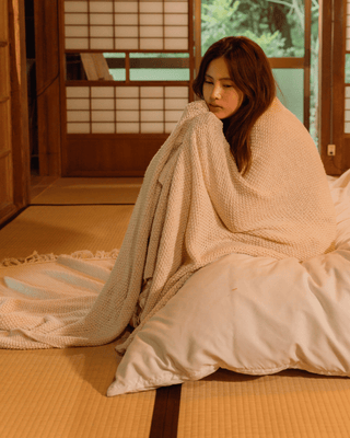 CloudKnit 100% Organic Cotton Knitted Blanket
