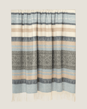 Alpaca Wool Throw Sky Slate