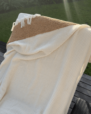 DuneKnit Throw Set 100% Organic Cotton