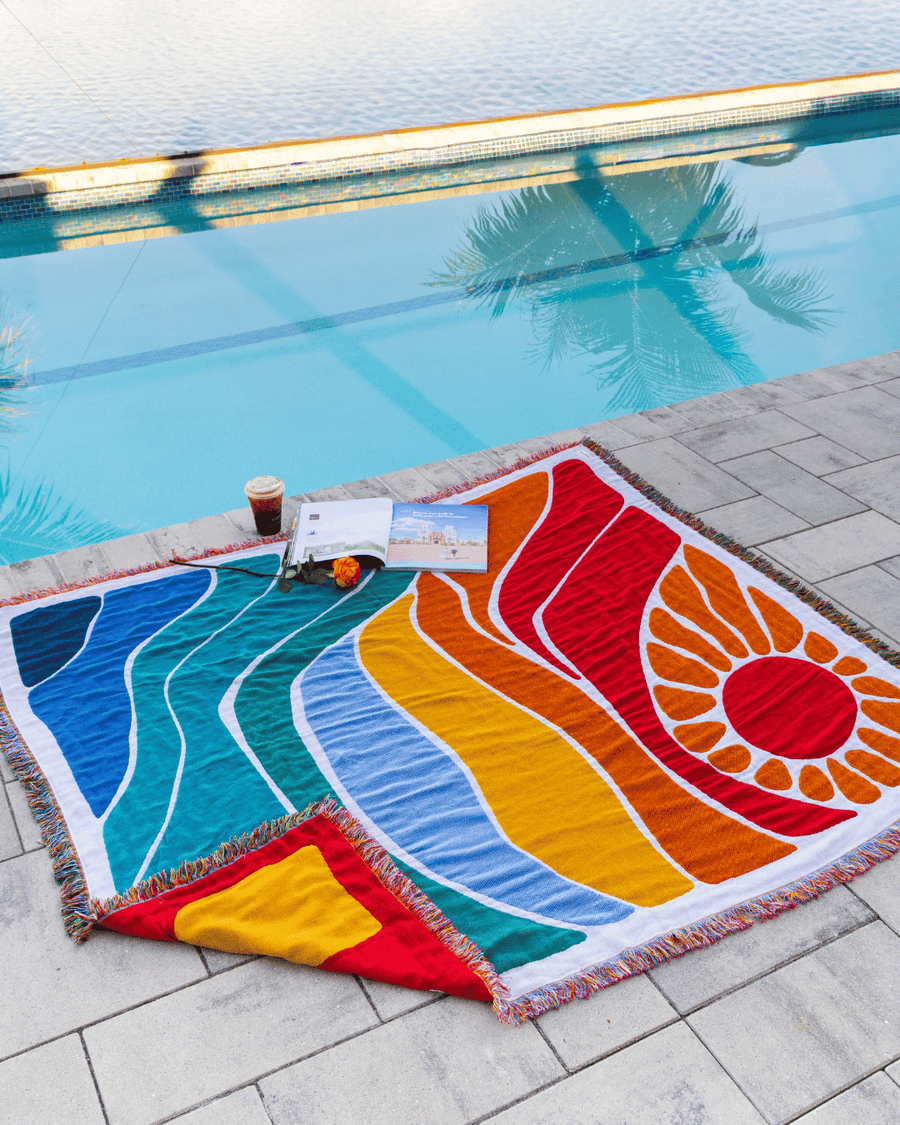 Solara Jacquard Throw - Radiant Sun