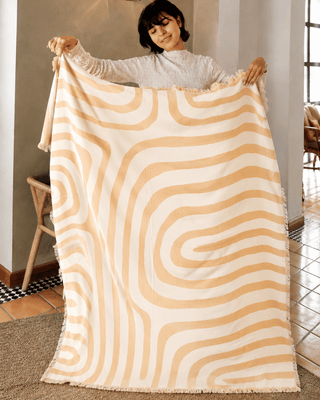 Whisperwind Bamboo Cotton Throw Contour Desert