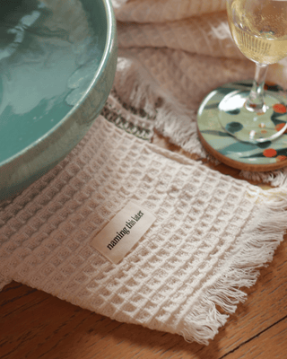Mesa Waffle Throw Olive Grove