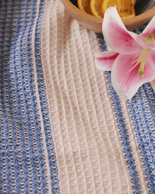 Mesa Waffle Throw Indigo Coast