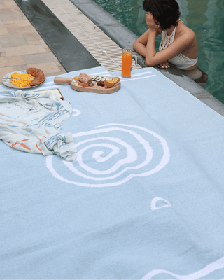 Earthen 100% Organic Cotton Rug - Earth Blue