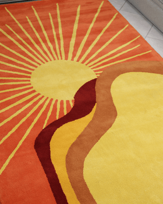 Solara Tufted Rug – Golden Horizon