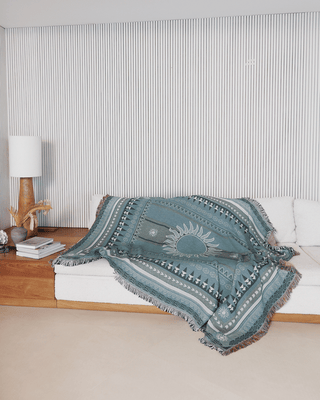 Sunset Green blanket