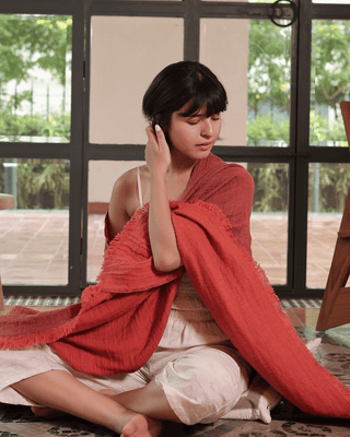 Terraverse Reversible Throw Terracotta Blush