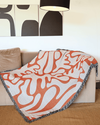 Sunset Orange blanket