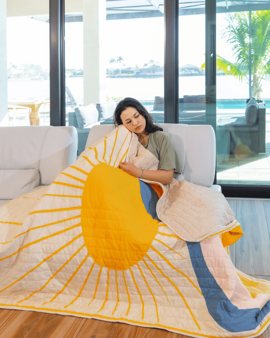 Solara Versatile Quilted Blanket - Daybreak Horizon