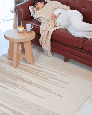 Lynch Linear Wool Rug — Handwoven in India