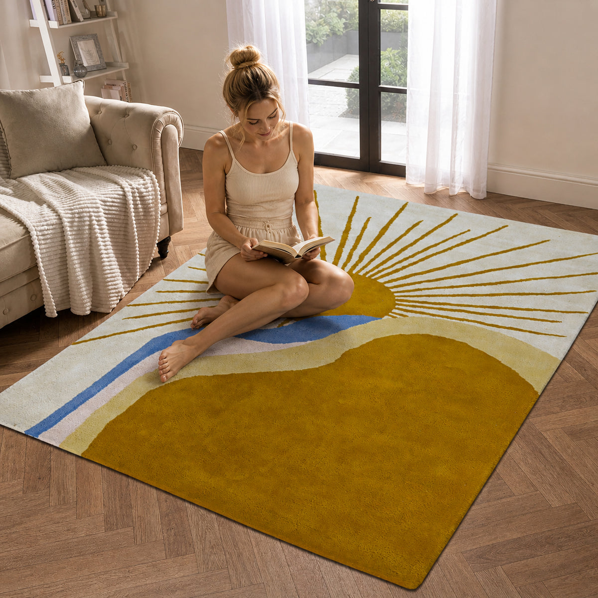 Solara Tufted Rug – Daybreak Horizon