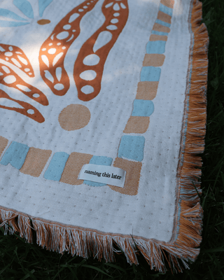 Aeraloom Jacquard Cotton Bamboo Throw Desert Horizon