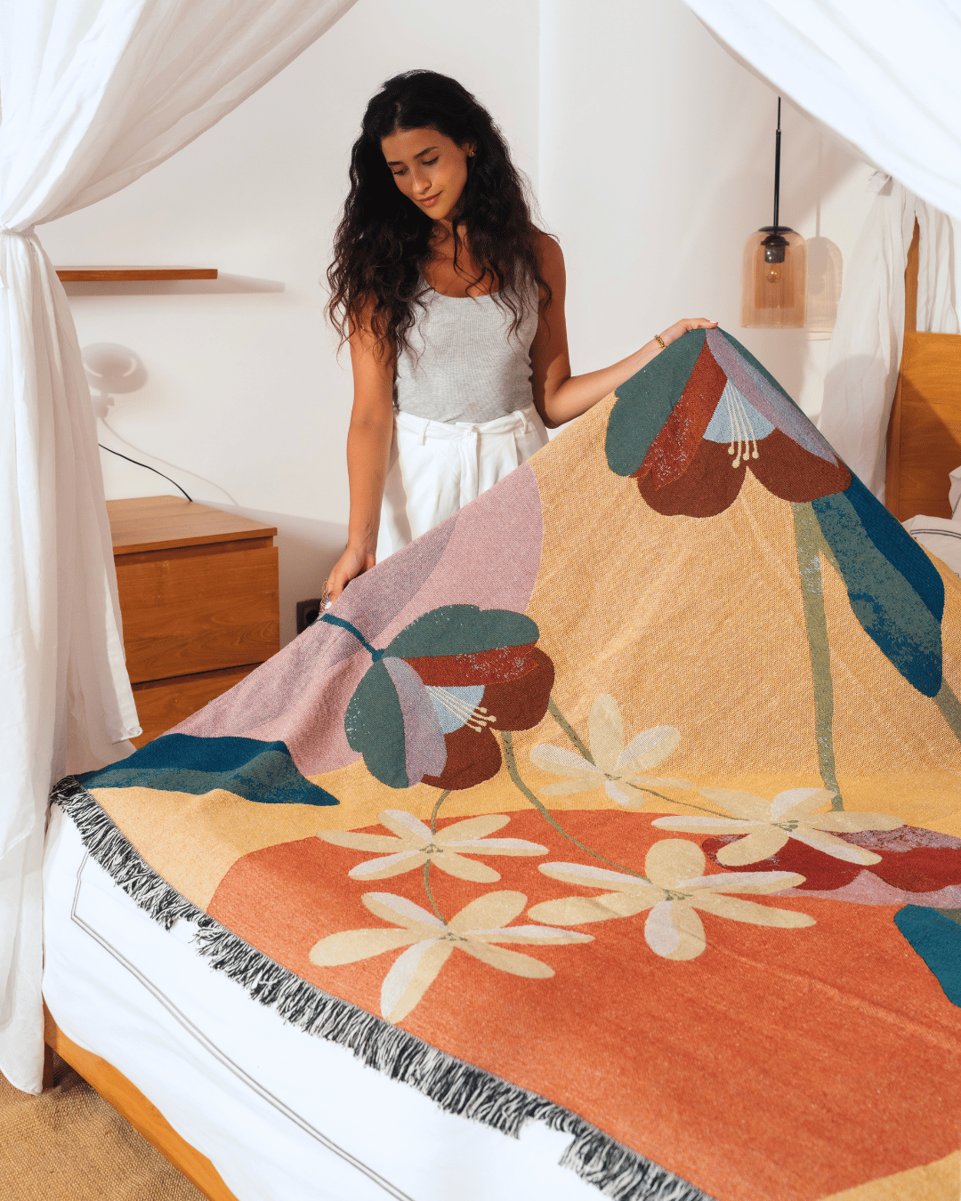 Golden Bloom blanket