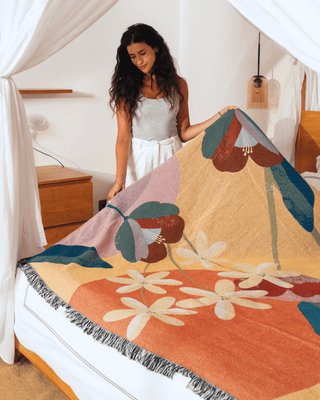 Golden Bloom blanket