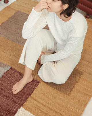 Clamart Recycled Cotton Rug — Handwoven in India