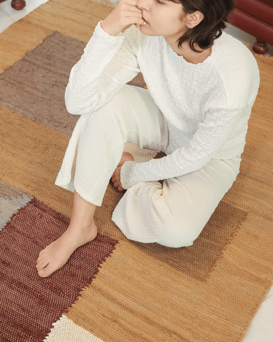Clamart Recycled Cotton Rug — Handwoven in India