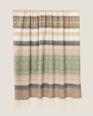 Alpaca Wool Throw Coastal Sage