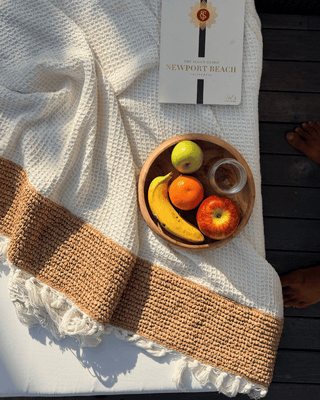 DuneKnit Throw Set 100% Organic Cotton