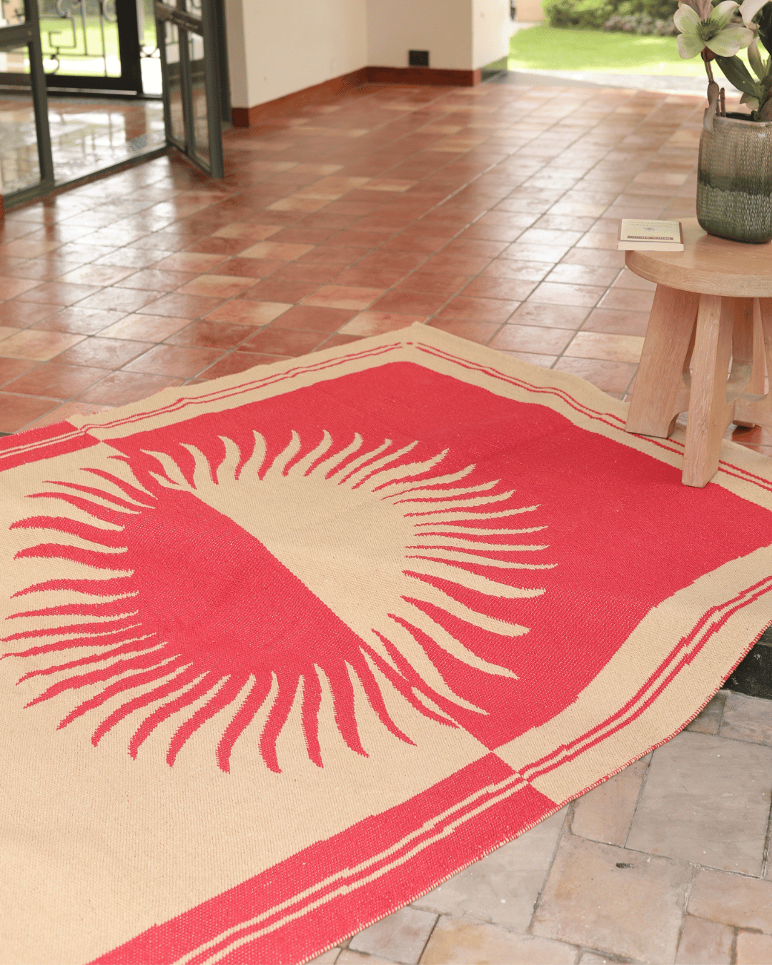 Sunset Orange blanket