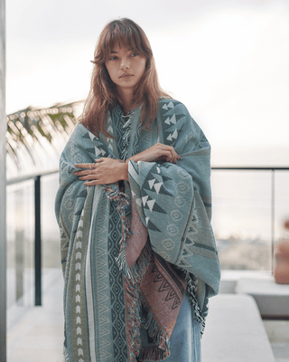 Sunset Green blanket