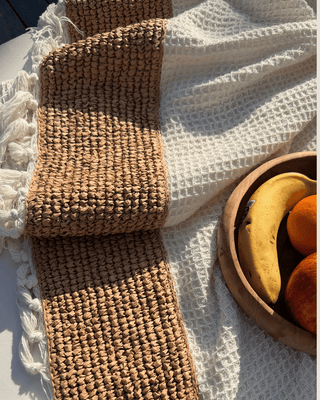 DuneKnit Throw Set 100% Organic Cotton