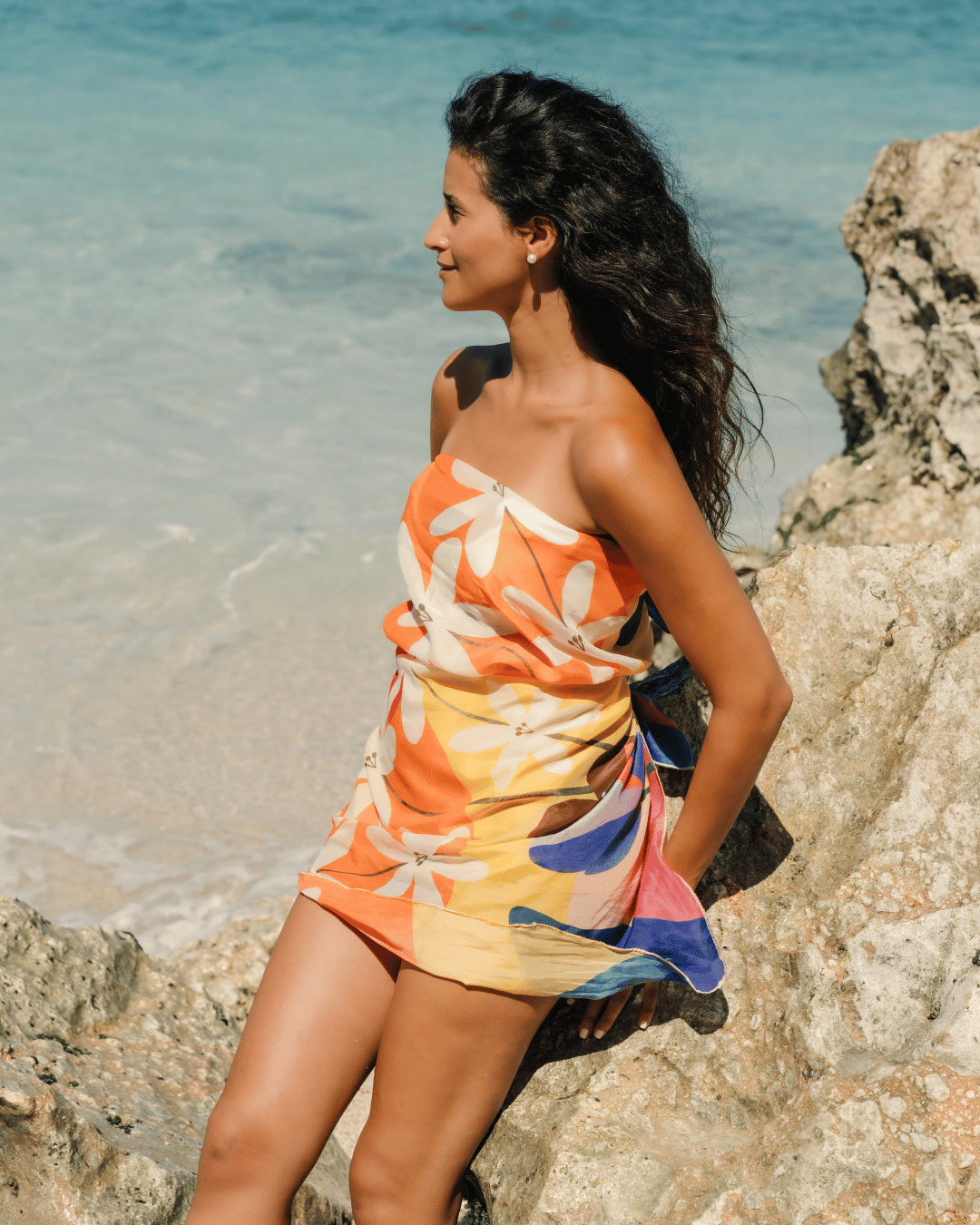 Golden Bloom Sarong