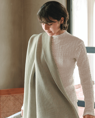 Airweave Herringbone Throw Sage Meadow