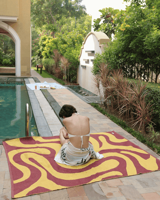 Earthen 100% Organic Cotton Rug - Tide Amber