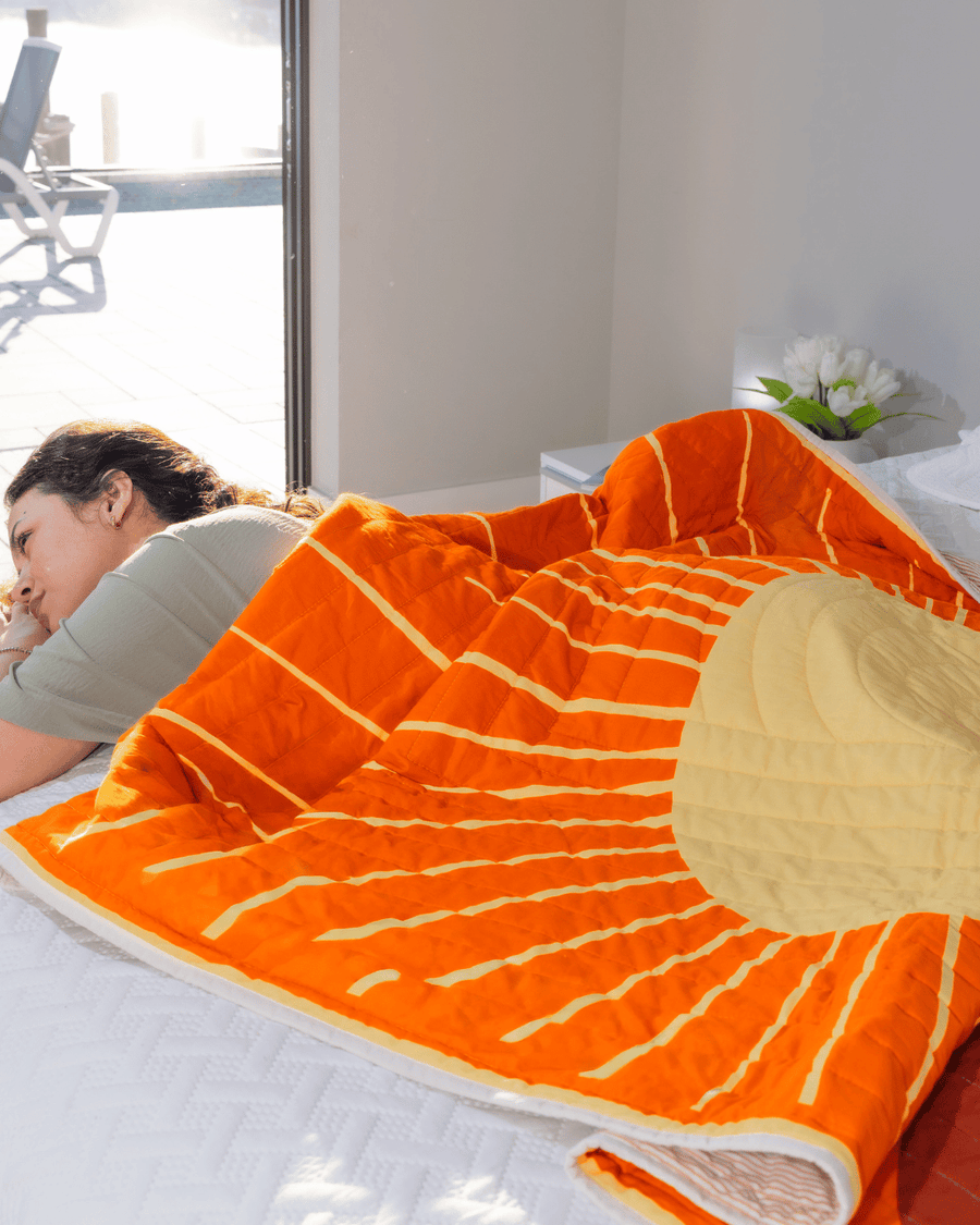 Solara Versatile Quilted Blanket - Golden Horizon