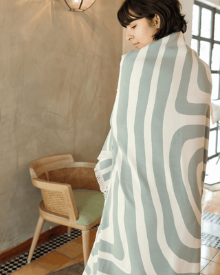 Whisperwind Bamboo Cotton Throw Contour Grove