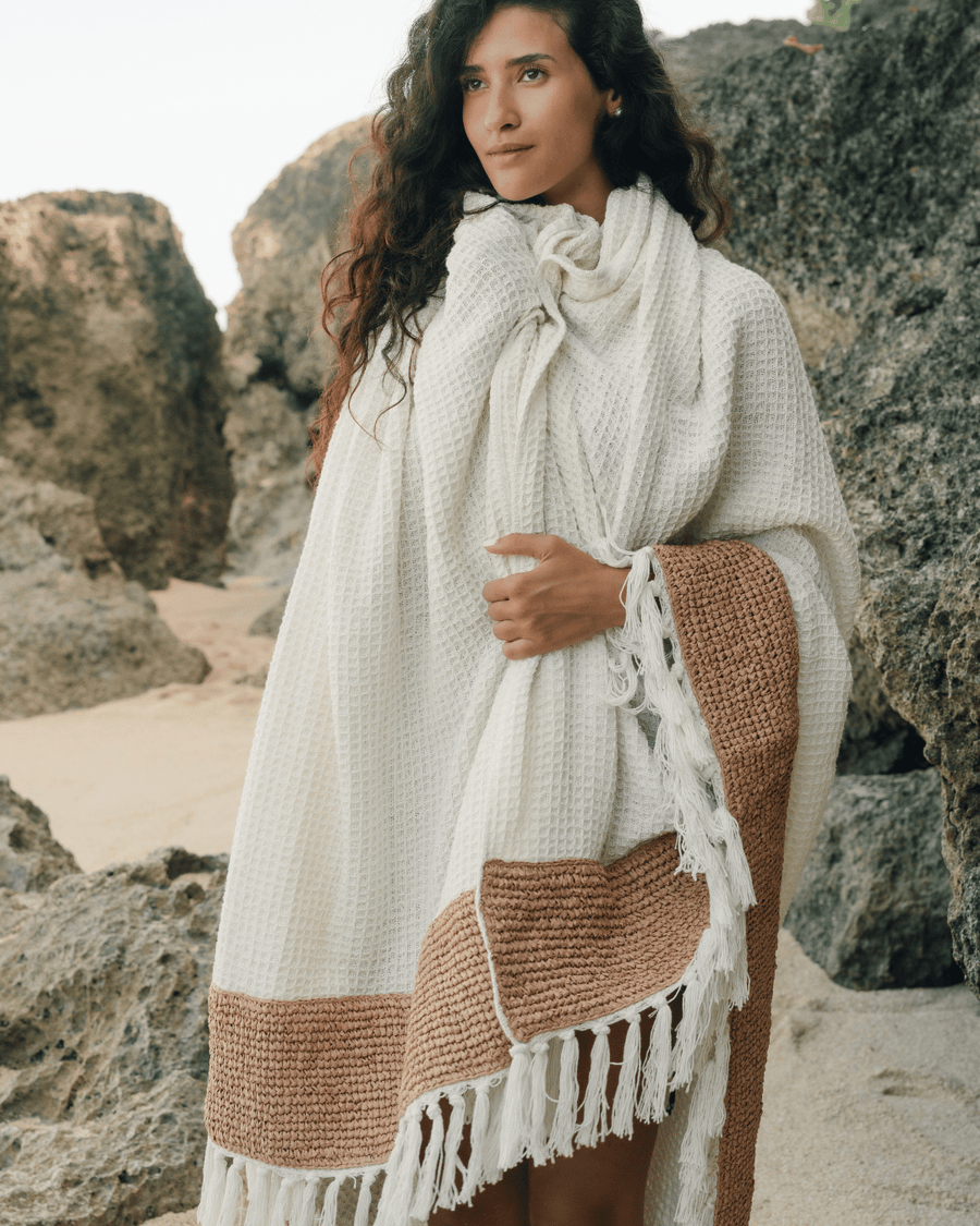 DuneKnit Throw Set 100% Organic Cotton