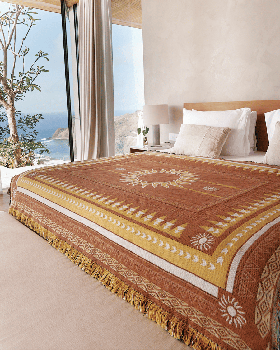 Sunset Brown blanket
