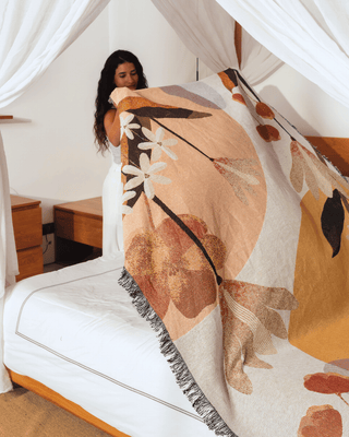 Sunset Orange blanket